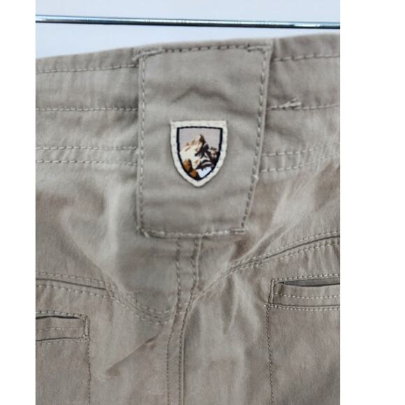 KUHL Legendary Pants Spire Roll Up Size 14 Tan‎ Khaki Outdoor Hiking - Picture 7 of 12